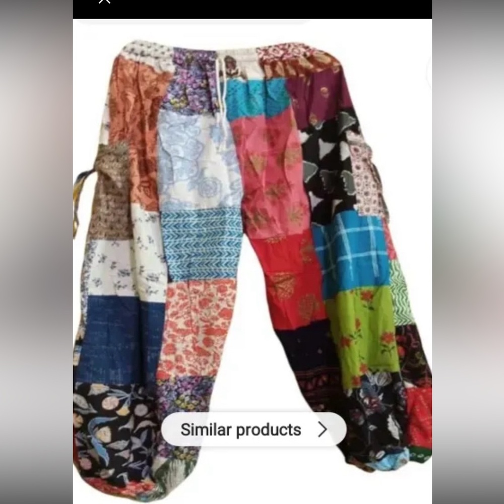 Patchwork pants with pockets. All are different. MWOT.